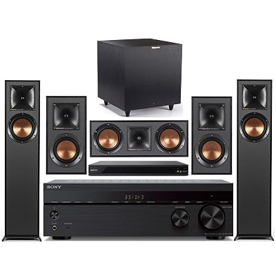 Sony 5.2-Channel Wireless Bluetooth 4K 3D AV Surround Sound Receiver  Klipsch Multimedia Home Theater Speaker System Bundle