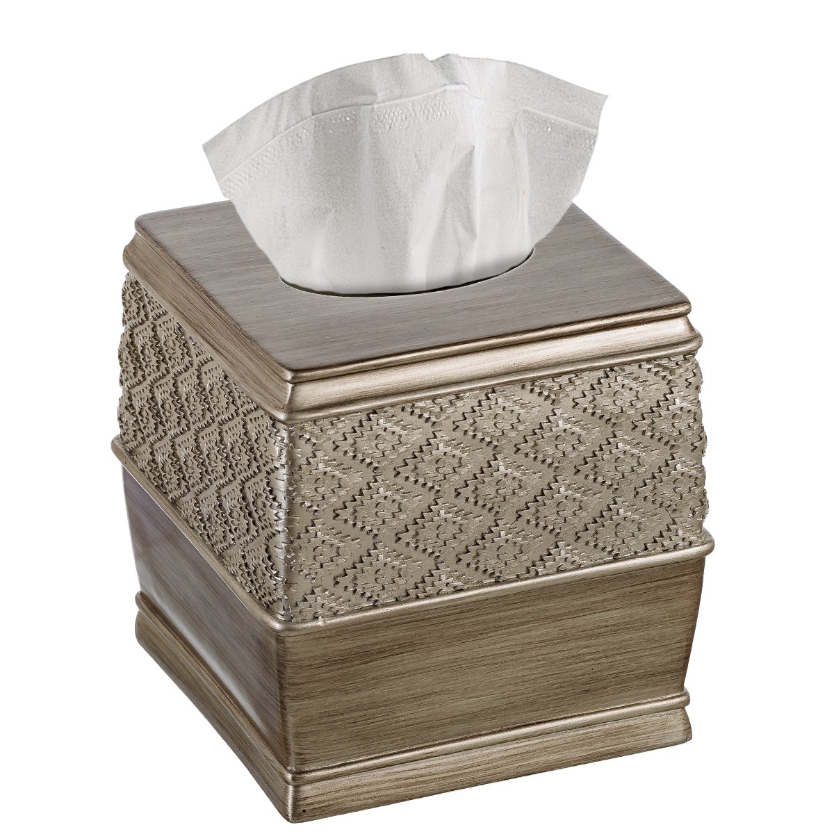 Creative Scents Dublin Square Tissue Box Cover (6" x 6" x 6.2" H