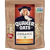 Quaker Old Fashioned Rolled Oats, USDA Organic, Non GMO Project Verified, 24oz Resealable Bags (Pack of 4)