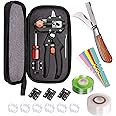 Professional Grafting Tool Kit - 3-in-1 Pruner with SK5 Blades, Grafting Knife, Tapes, Labels & Clips - Fruit Tree Grafting Supplies for Apples, Peaches, Grapes (Gardening Grafting Tools)