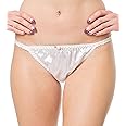 Satini Women's Tanga Bikini Briefs Satin Panties