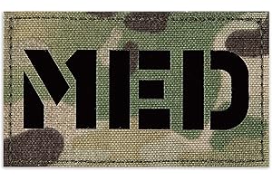 Petac Gear IR Infrared Reflection MED Medical Tactical Fastener Patch Hook-Fastener Backing 3.5x2 (MC)