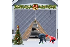 ZEIWEO Garage Door Cover Garage Insulation Kit Insulated Garage Door Screen for Winter Garage Door Insulation Kit 1 Car Made of Oxford and Thicken Cotton for Thermal Insulation Soundproof (9 * 8Ft)
