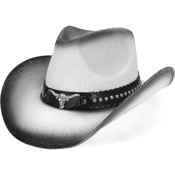 FLUFFY SENSE. Cow Print Cowboy Hat for Women Funny Cowgirl  display picture 1