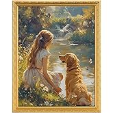 TWING 11x14 Picture Frame,Display 8x10 Photo with Mat or 11x14 without Mat,Ornate Vintage 11 x 14 Photo Frames for Wall Mounting,Gold,1 Pack