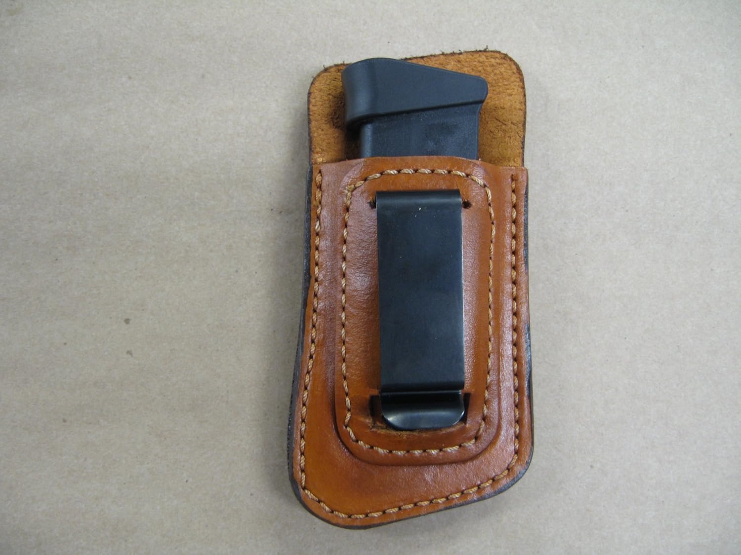 Glock 42 380 Leather IWB Inside Waistband Magazine Mag