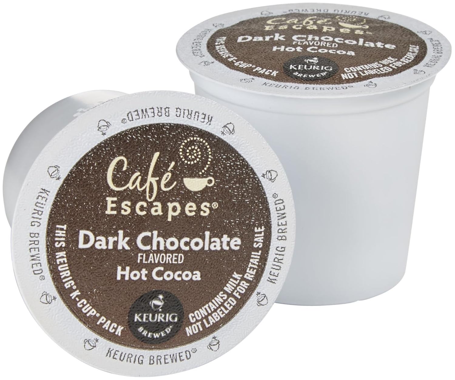 Cafe Escapes Dark Chocolate Hot Cocoa Keurig KCups, 16 Count Amazon