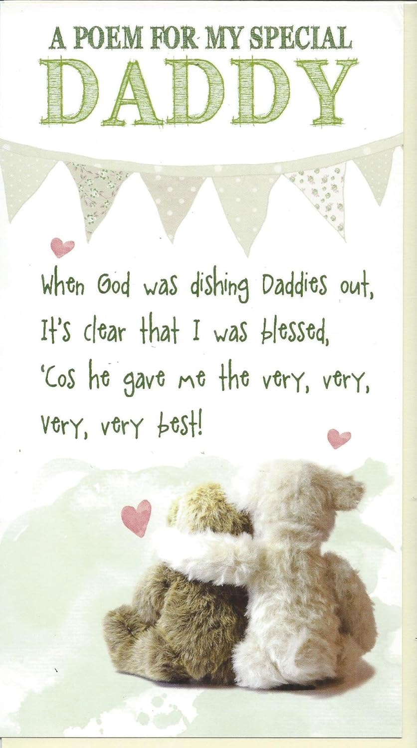 Daddy Birthday Card, Nice Words Daddy Birthday Card, Sweet Card for Daddy Birthday Daddy, Greetings Card