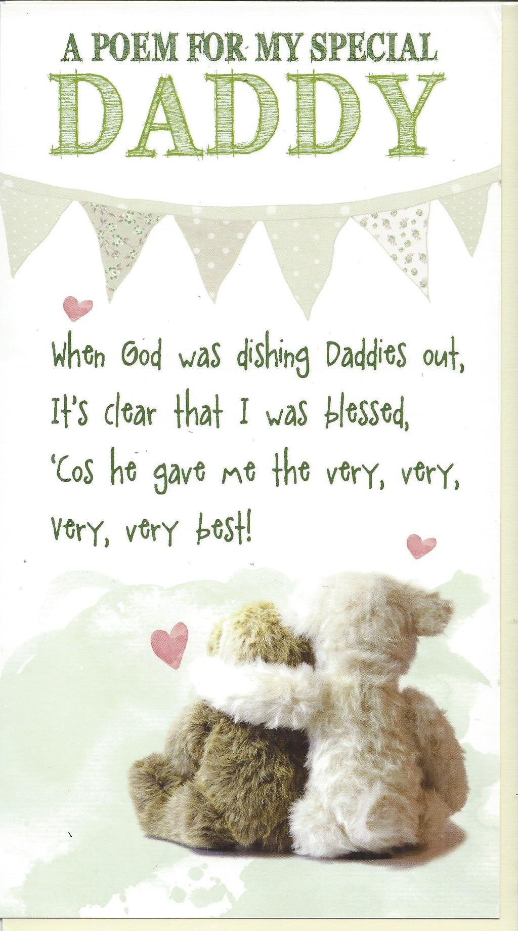 Daddy Birthday Card, Nice Words Daddy Birthday Card, Sweet Card For Daddy Birthday, Daddy, Greetings Card, Daddy Birthday Cards, Nice Words Daddy Birthday Cards
