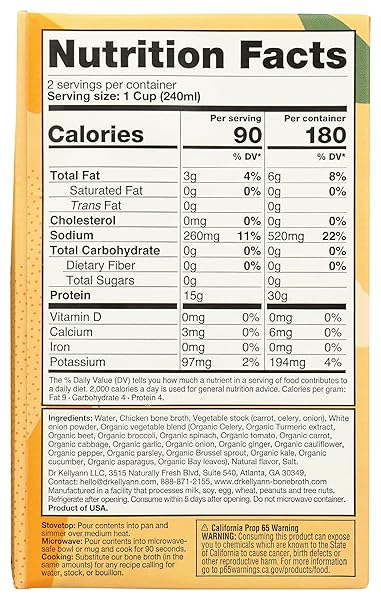 DR. KELLYANN CHICKEN BONE BROTH, 16.9 FZ