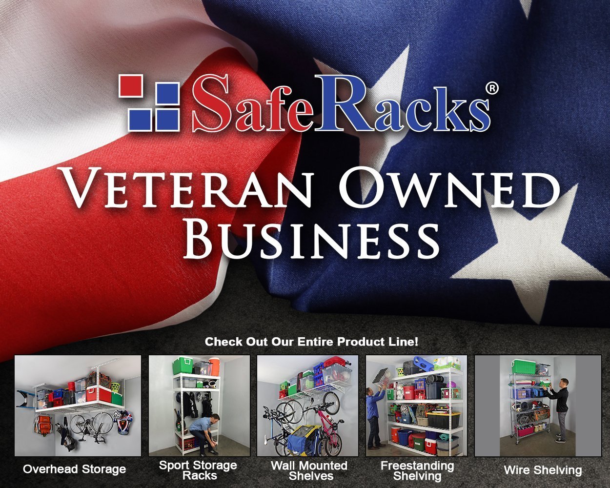 SafeRacks Golf Equipment Organizer Rack, Golf Bag Storage Rack for