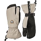 Hestra Unisex CZone Mountain 3-Finger Glove, Waterproof, Windproof Leather Alpine Ski Glove for Men & Women