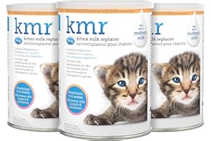 Pet-Ag KMR Kitten Milk Replacer Powder - 12 oz, Pack of 3 - Powdered Kitten Formula with Prebiotics, Probiotics & Vitamins fo