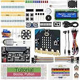 Freenove Super Starter Kit for BBC Micro:bit (V2 Included), 266-Page Detailed Tutorial, 192 Items, 38 Projects, Blocks and Python Code