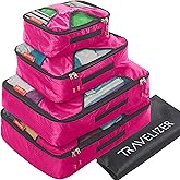 Travelizer - Travel Packing Cubes 5 pcs Luggage Organizer Set for Bag & Suitcase