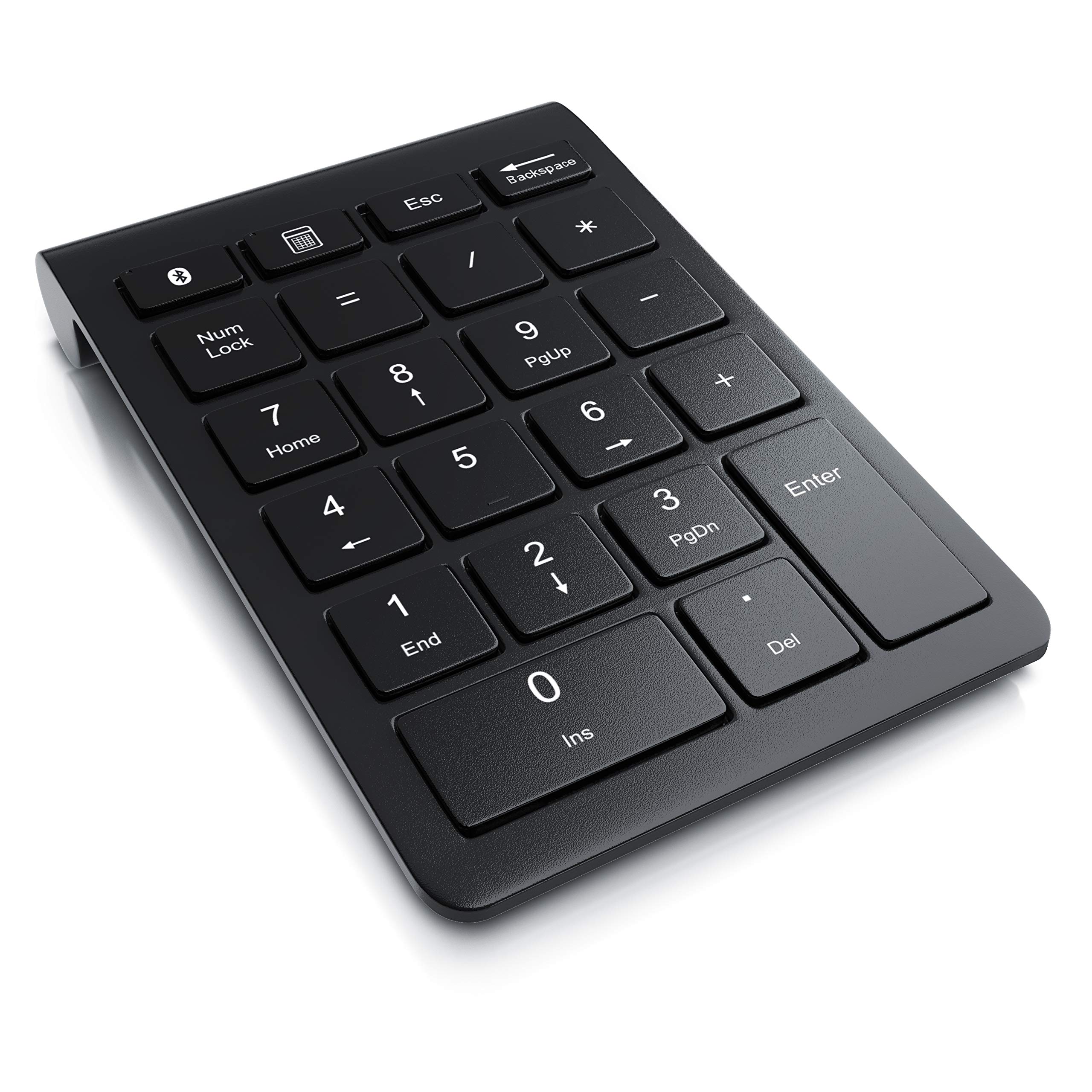 aplic - Bluetooth Numpad 22 Keys - Multimedia Keys - One Handed - Number Pad - 10 Multifunction Keys - Inclined Keyboard - Power Saving Mode – Wireless - Compact