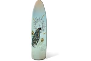 Nmbvcxz Peacock Ironing Board Cover and Pad，Non Stick Resist Scorching and Staining，Standard Size 15x54 inch Thick Padding Elastic Edge and 4 Fasteners