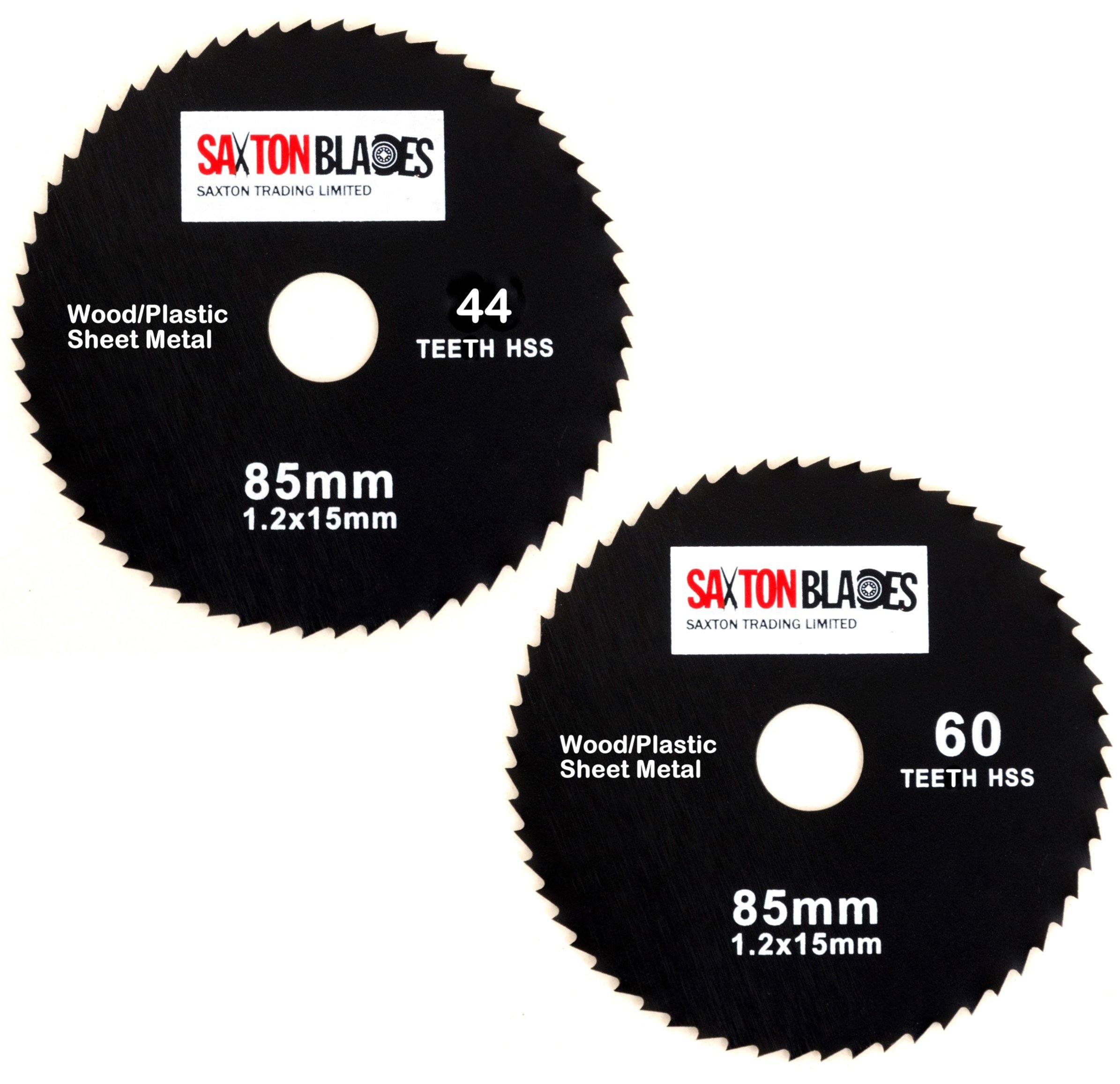 Saxton 85mm HSS Circular Saw Blade Pack A Worx Worxsaw Bosch Makita Ryobi etc
