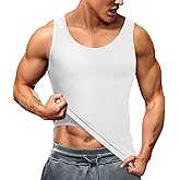 TAILONG Compression Shirts for Men Shapewear Slimming Body Shaper Waist Trainer Vest Workout Tank Tops Abdomen Undershirts