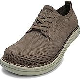 ITAZERO Men's Wide Toe Box Mesh Shoes Business Casual Wide Width Walking Shoes with Arch Support Insole for Plantar Fasciitis
