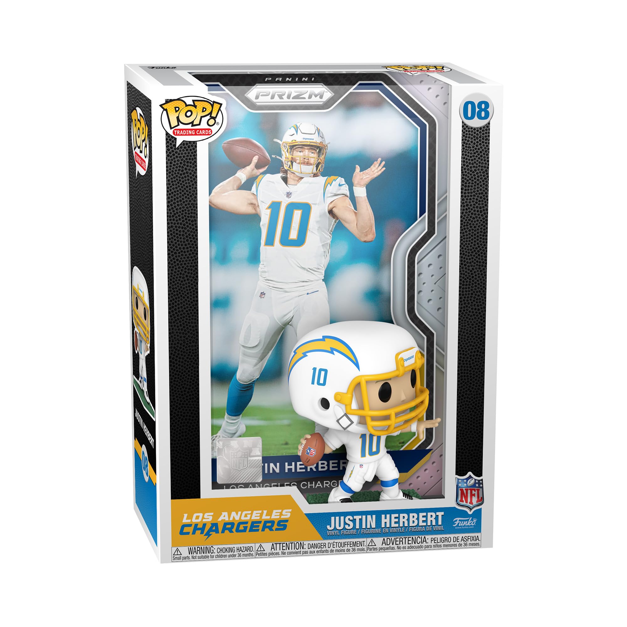 Funko POP! Trading Cards: Justin Herbert - NFL + Panini - Collectable Vinyl Figure - Gift Idea - Official Merchandise - Toys for Kids & Adults - Sports Fans - Model Figure for Collectors and Display