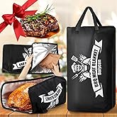 Valentines Day Gifts Upgraded BBQ Blanket for Resting Meat - Air Fryer Kitchen Camping Baking Party Essential -Smoker Accessories Brisket Blanket - Insulated Meat Resting Bag with Wide Mouth for Steak/ Pork Shoulder/ Turkey - Birthday Anniversary BBQ Accessories Grilling Gifts for Men Dad Husband(21inch)