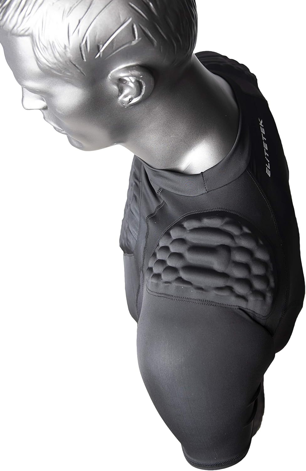 EliteTek Padded Compression Shirt - CPS14 - Youth and Adult Sizes - Moisture Wicking and Tight Fitting : Sports & Outdoors
