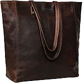 ANTONIO VALERIA Ava Leather Tote/Top Handle Shoulder Bag for Women