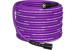 SITIMIMIL® Kink Resistant Super Flexible 1/4" Pressure Washer Hose 50FT, 3600PSI, M22-14mm, Universal Electric Power Washer Hose Replacement for Ryobi, Troy Bilt, Greenworks, More High Pressure Hose
