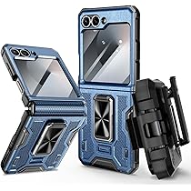 VEGO for Samsung Flip 6 Case with Belt Clip Holster, Hinge
