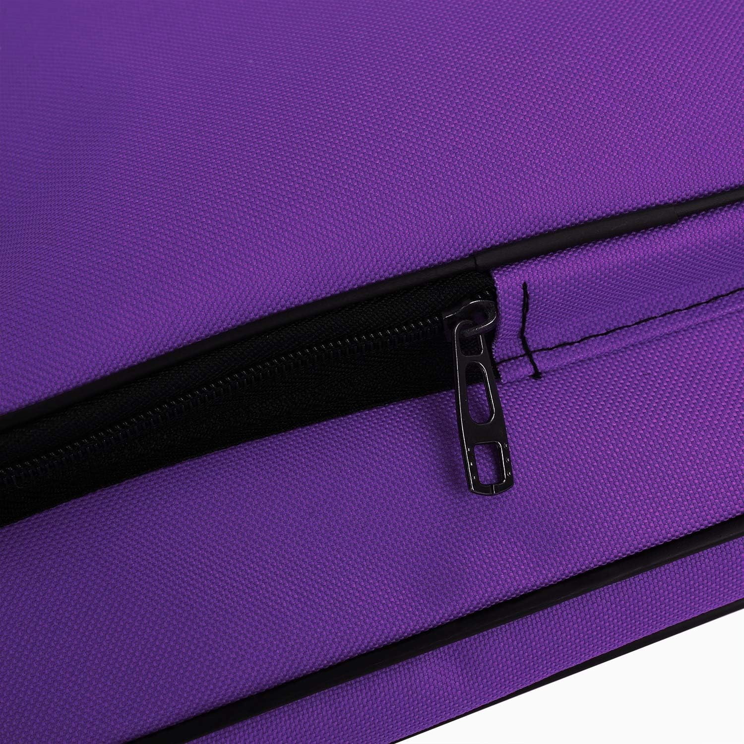 Water-Resistant Art Portfolio Carry Case Bag Backpack Student Outdoor Artist Portfolio Tote for Art Supplies Storage Drawing Board Easel Palette Sketch Paper Brushes Pencils 20" x 14.5" Purple - Image 5