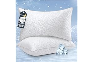 COZSINOOR Bed Pillows Queen Size - Premium Down Alternative Pillows Set of 2 for Side, Back, and Stomach Sleepers Cooling Hotel Quality Fluffy Soft Microfiber Fill Breathable Skin-Friendly