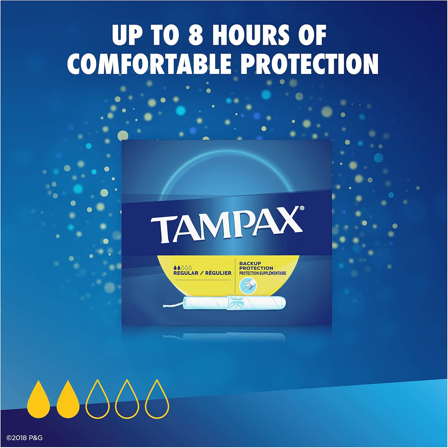 Tampax Cardboard Applicator Tampons, Regular Absorbency, 54 Count - Pack of 2 (108 Total Count): Health & Personal Care
