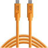 TetherPro 10G USB-C to USB-C, 3' (1m), High-Visibility Orange, 60W PD | Fast Reliable Data Transfer | For Photographers &amp; Digital Techs | Weather-Resistant Durable Design | 1-Year Cable Warranty