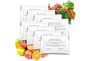 LeoTube 8-Pack W10346771A Produce Preserver Filter, Compatible with Whirlpool W11462816, P1KL6S1CS and P1FB6S1