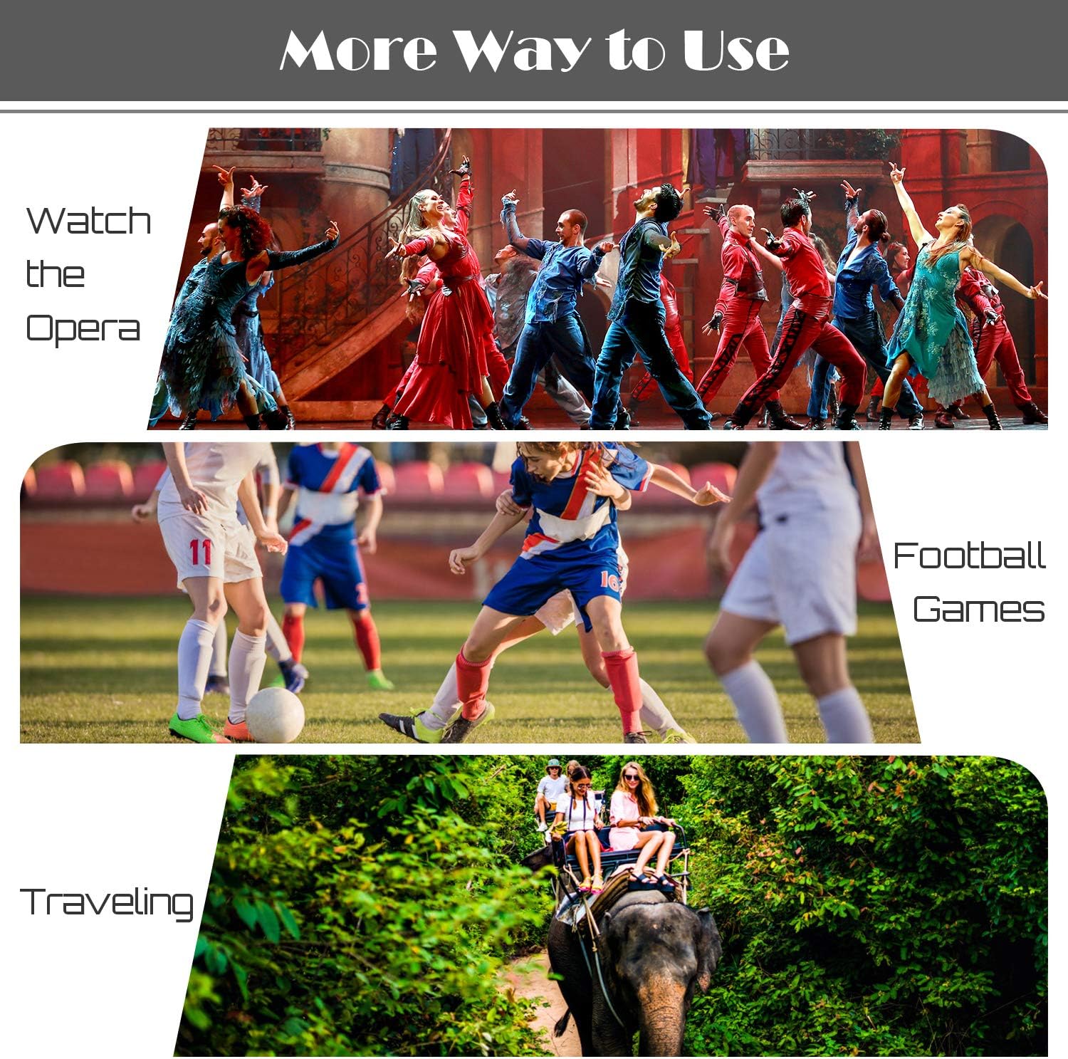 Skygenius 8x21 Compact Binoculars Lightweight for Concert Theater Opera, Mini Pocket Folding Binoculars for Adults Travel Hiking Bird Watching : Camera & Photo