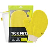 TiCK MiTT Yellow Tick Removal Glove for Humans &amp; Pets - Safely Remove Ticks Effortlessly, Chemical-Free, Durable, Portable Tick Management Tool for Outdoor Adventures &amp; Everyday Use