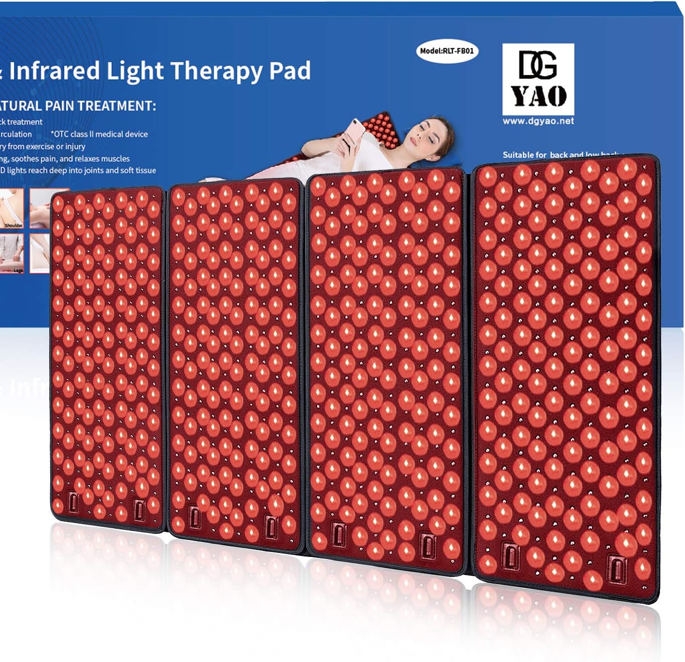 Infrared & Red Light Therapy Devices Pad for Body（39.3”×23.