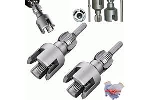 BIBIFACTORY 2025 Integrated Internal & External Pipe Threading Tool, Electric Drill Compatible Pvc Pipe Threader Kit, 1/2" and 3/4'' Internal External Rethreading Maker (Upgrade, 1/2"+3/4")