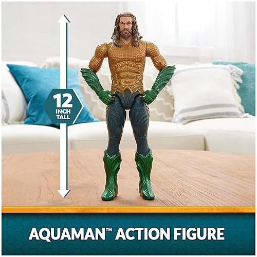 DC Comics, Aquaman Action Figure, 12-inch, Detailed Sculpt and
