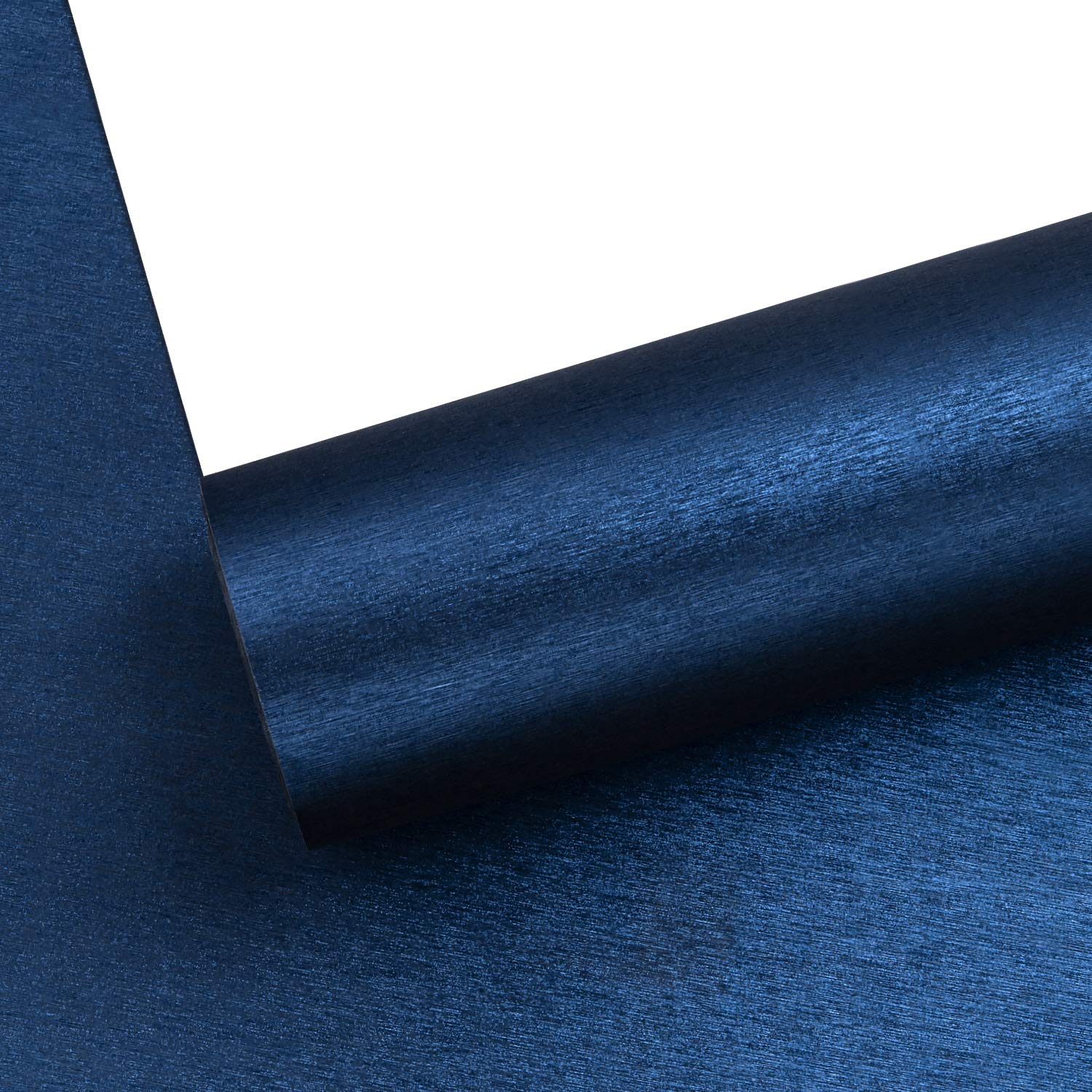Photo 1 of WRAPAHOLIC Wrapping Paper Roll - Mini Roll - 17 Inch x 16.5 Feet - Navy Blue with Metallic Shine for Birthday, Holiday, Wedding, Baby Shower
