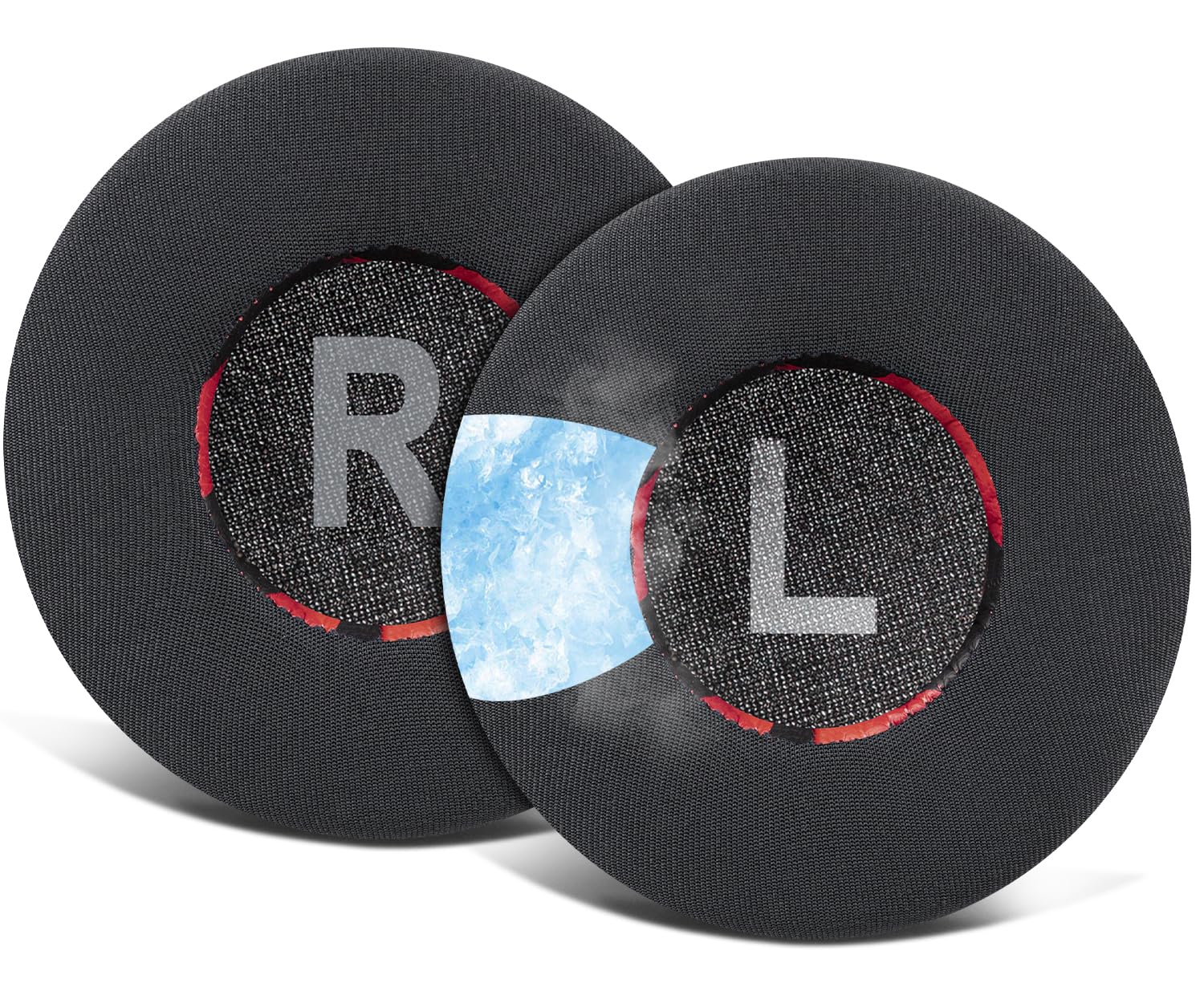 SOULWIT 70mm Cooling Gel Earpads Cushions Replacement for Jabra Move/Elite 25h Wireless On-Ear Headphones, Ear Pads with High-Density Noise Isolation Foam - Red Storm