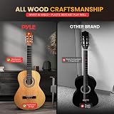 Pyle Left-Handed Beginner Acoustic Guitar Kit 1/4 Junior Size 76 cm view 4