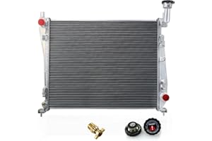 KUUHLERSAT All Aluminum Radiator for 2011-2021 Jeep Grand Cherokee Dodge Durango 3.6L V6 5.7L V8, 2 Row Core Cooing Radiators