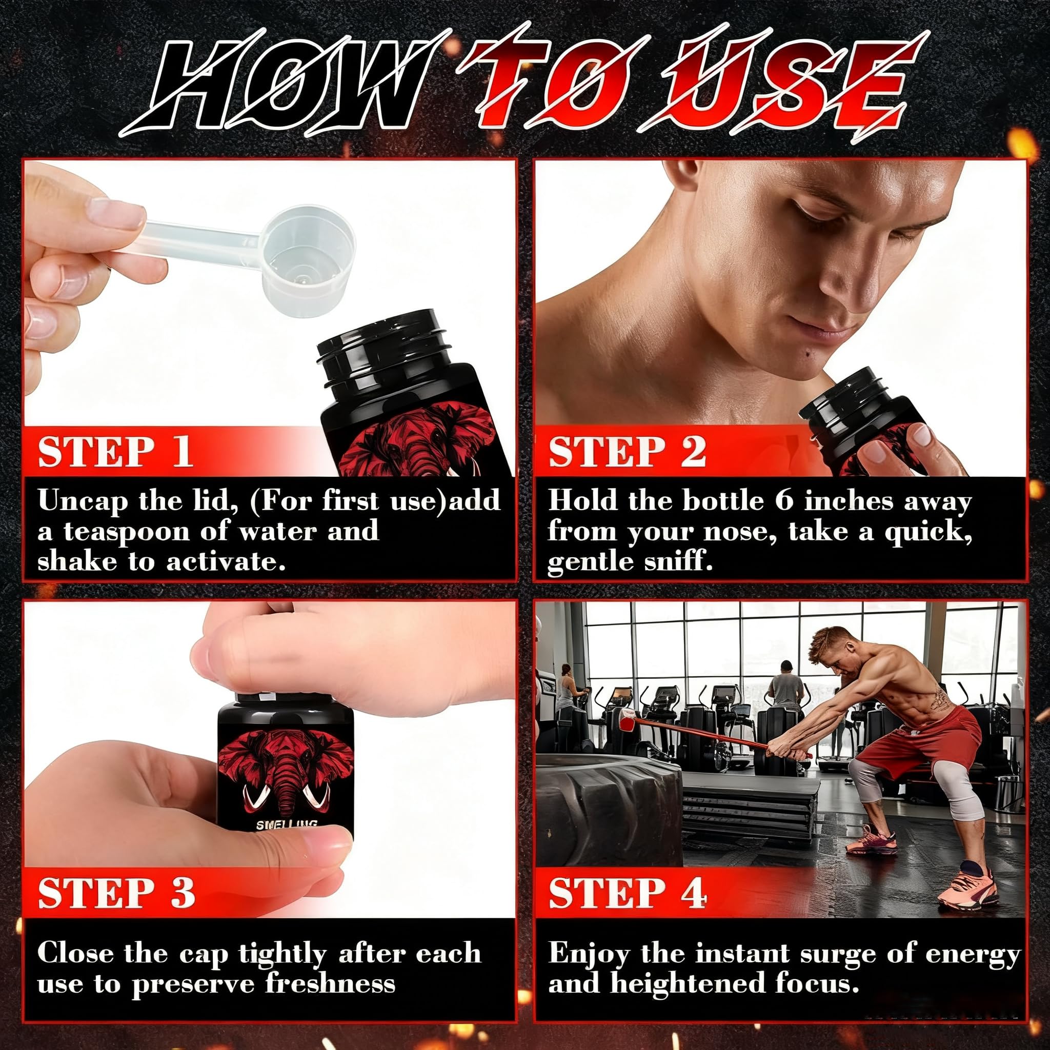 CEGWISP Salts for Athletes-for Powerlifting, Hockey, Football and More,Activate Before Smelling,Instant Energy, Focus and Motivation(Sealed Oni 1PACK)