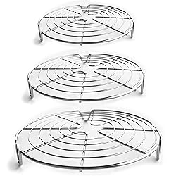 KITCHENATICS Round Cooling Racks for Cooking