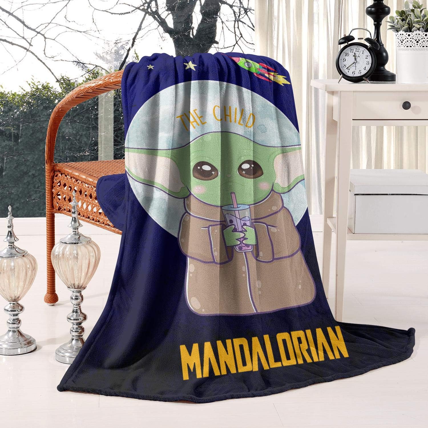 Amazon.com: LHSKHEK Baby Yoda Throw Blanket Mandalorian Weighted