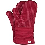 BIG RED HOUSE Oven Mitts, with The Heat Resistance of Silicone and Flexibility of Cotton, Recycled Cotton Infill, Terrycloth 