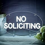 No Soliciting Neon Sign for Wall Decor Business LED