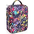 Arteza Pencil Case Organizer, 64 Elastic Slots, Paint Splatter Pattern, Large Capacity, Holds Up to 205 Pencils, Pens, and Markers